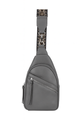 Crossbody rejsetaske med lynlås 20x7x30cm by Eric Bags