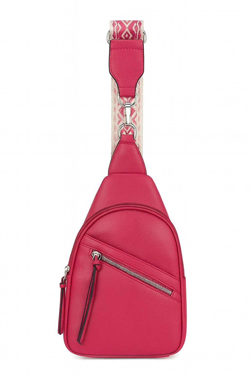 Crossbody rejsetaske med lynlås 20x7x30cm by Eric Bags