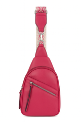 Crossbody rejsetaske med lynlås 20x7x30cm by Eric Bags