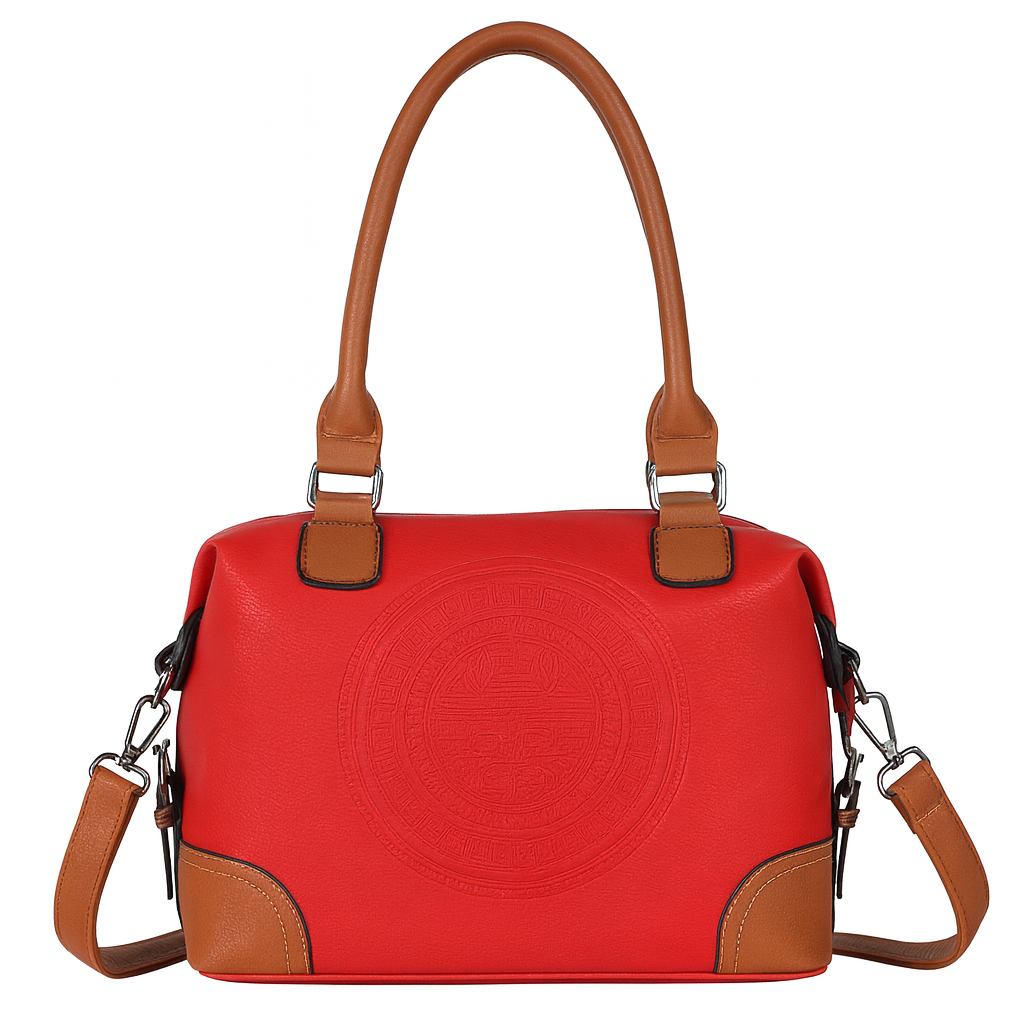 Taske med brune detaljer 28x15x20cm - Ingen returret