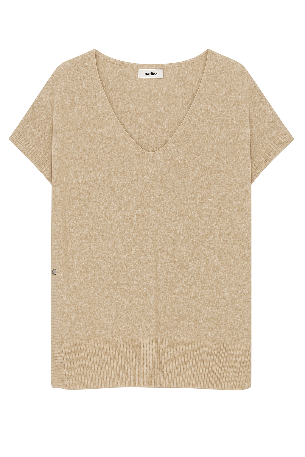 Strikvest med knap og lurex - Brystmål 140cm by Krone 1