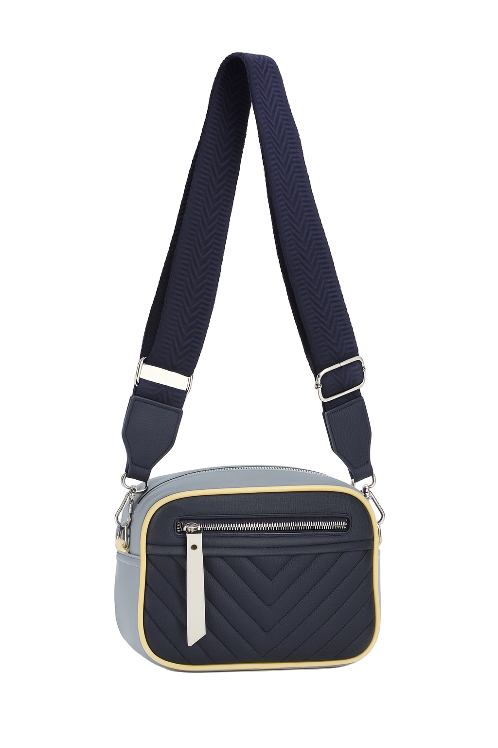 Color block crossbody taske 24x8x18cm - Ingen returret by Eric Bags