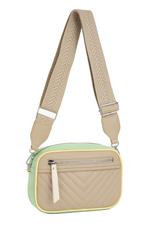 Color block crossbody taske 24x8x18cm - Ingen returret by Eric Bags
