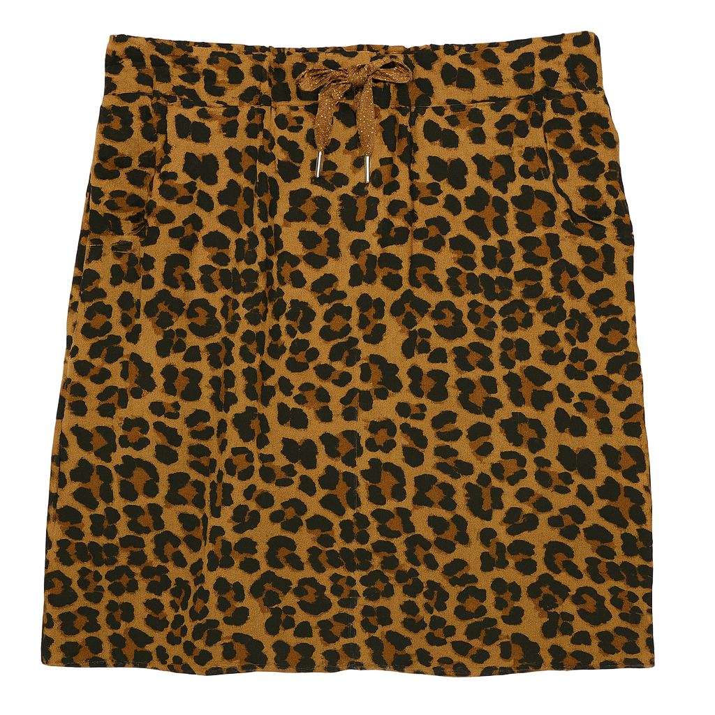 Mirakelnederdel med leopard print