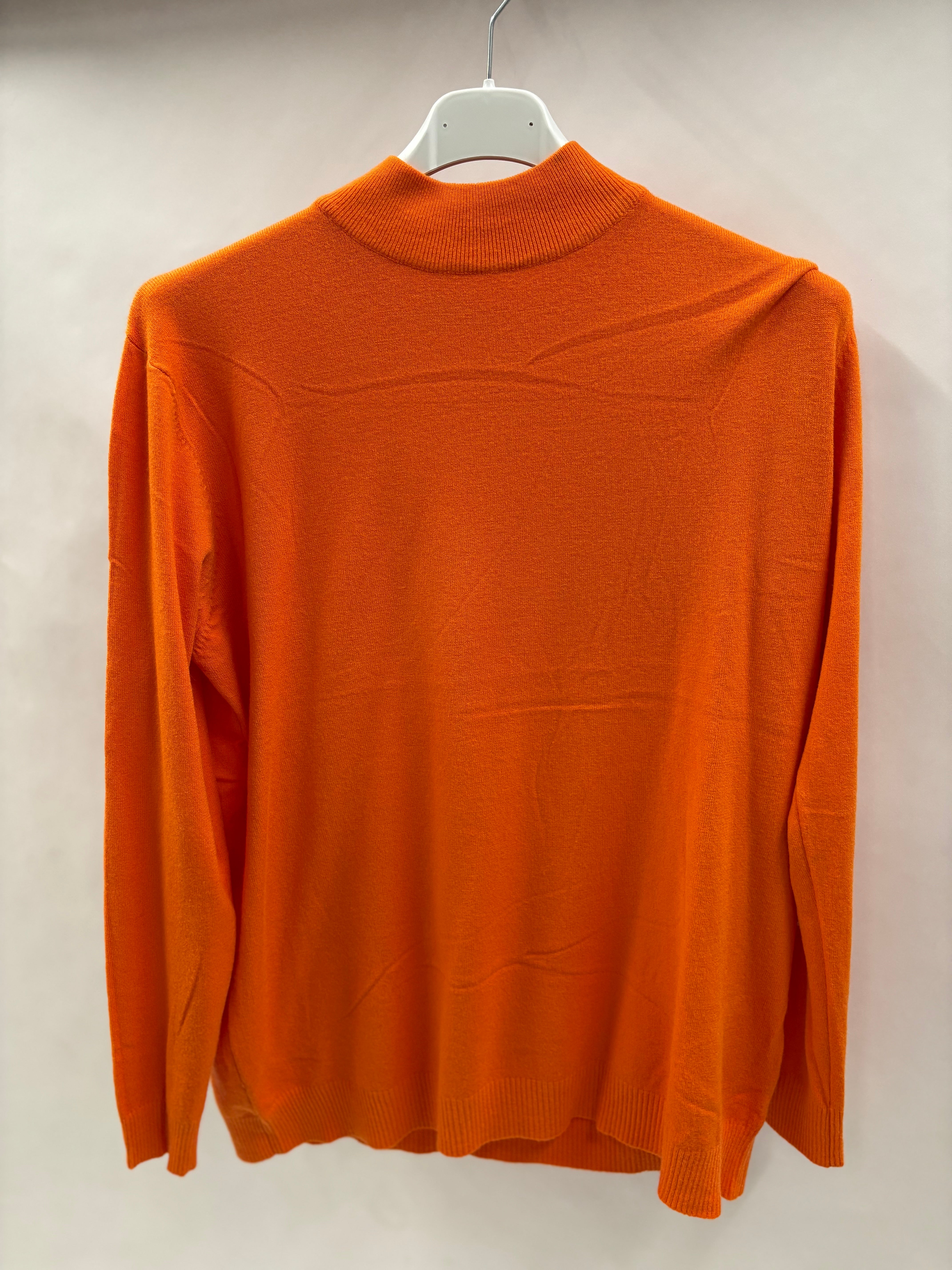 Højhalset Ensfarvet Bluse - Brystmål 120cm