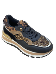 Sneakers med bling sort - ITNOV24
