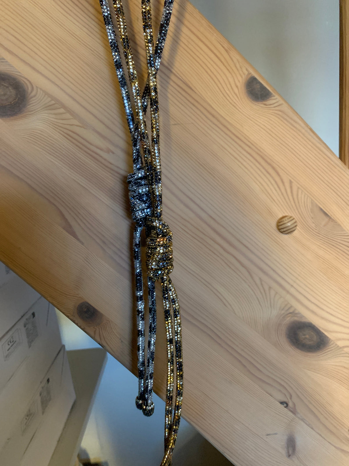 Bolo tie bling halskæde
