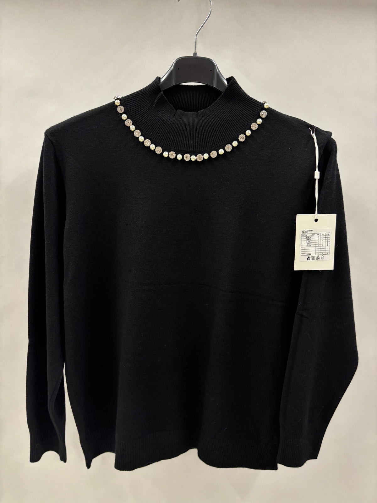 Striktrøje, Perlehals