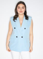 Kort blazer vest