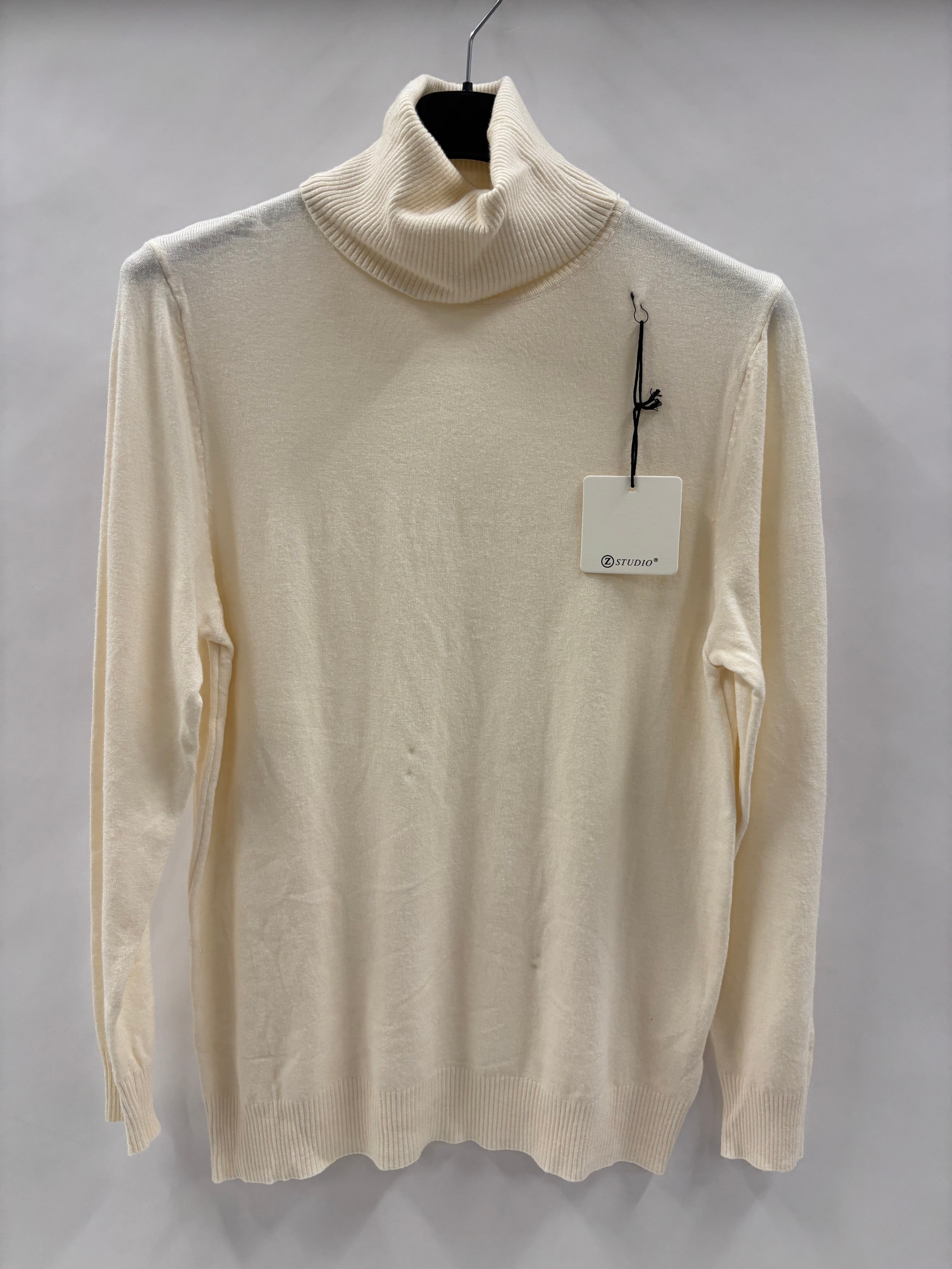 Langærmet Rullekravebluse