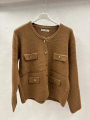 Cardigan Med Guldknapper