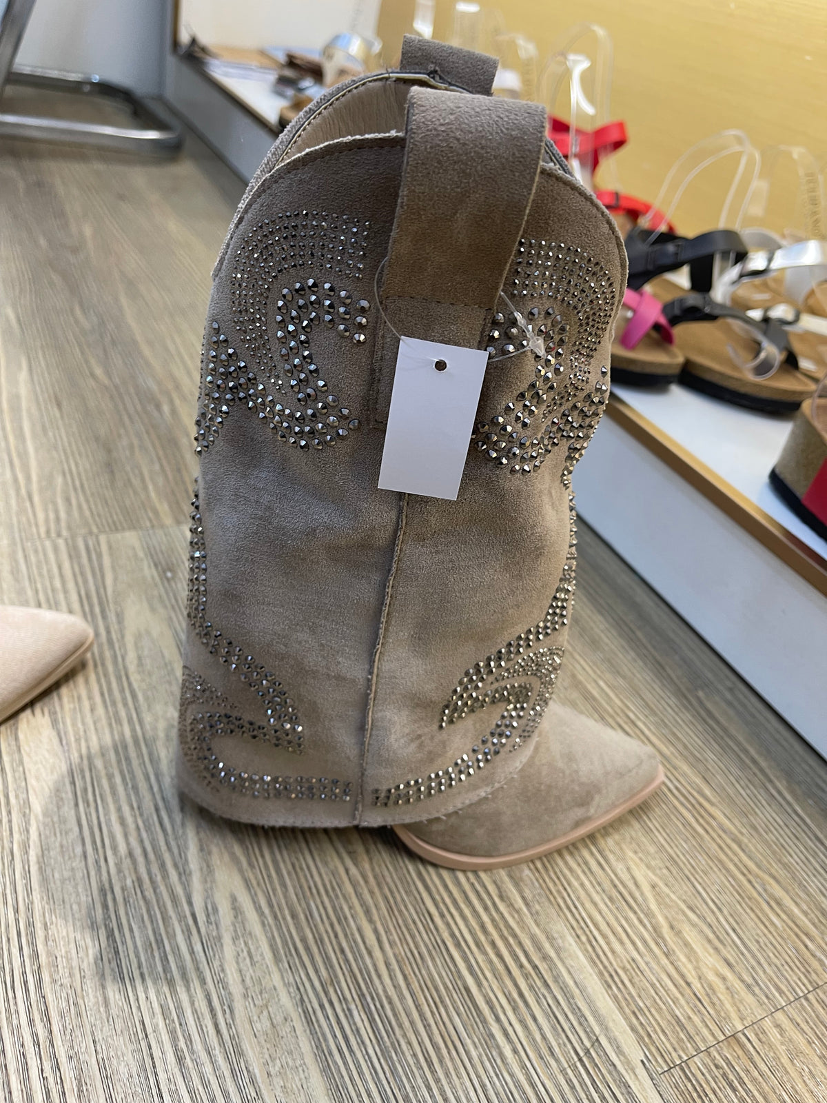 Cowboy støvler fold bling beige by Krone 1