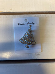 Bling broche juletræ