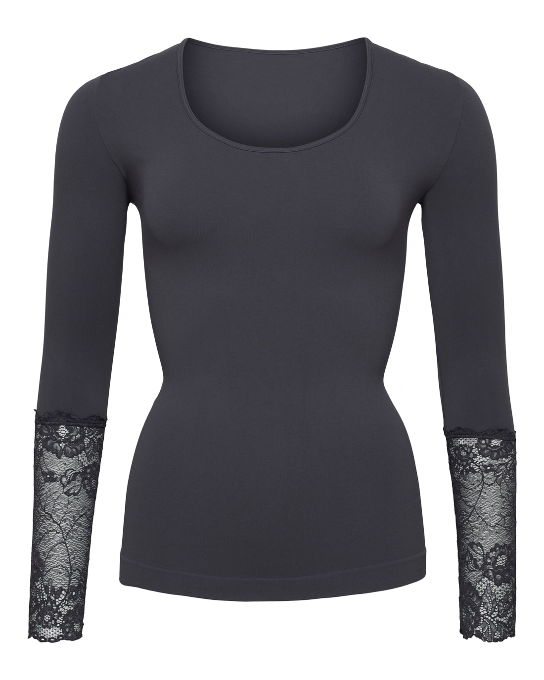 Mary Blouse w.lace LS