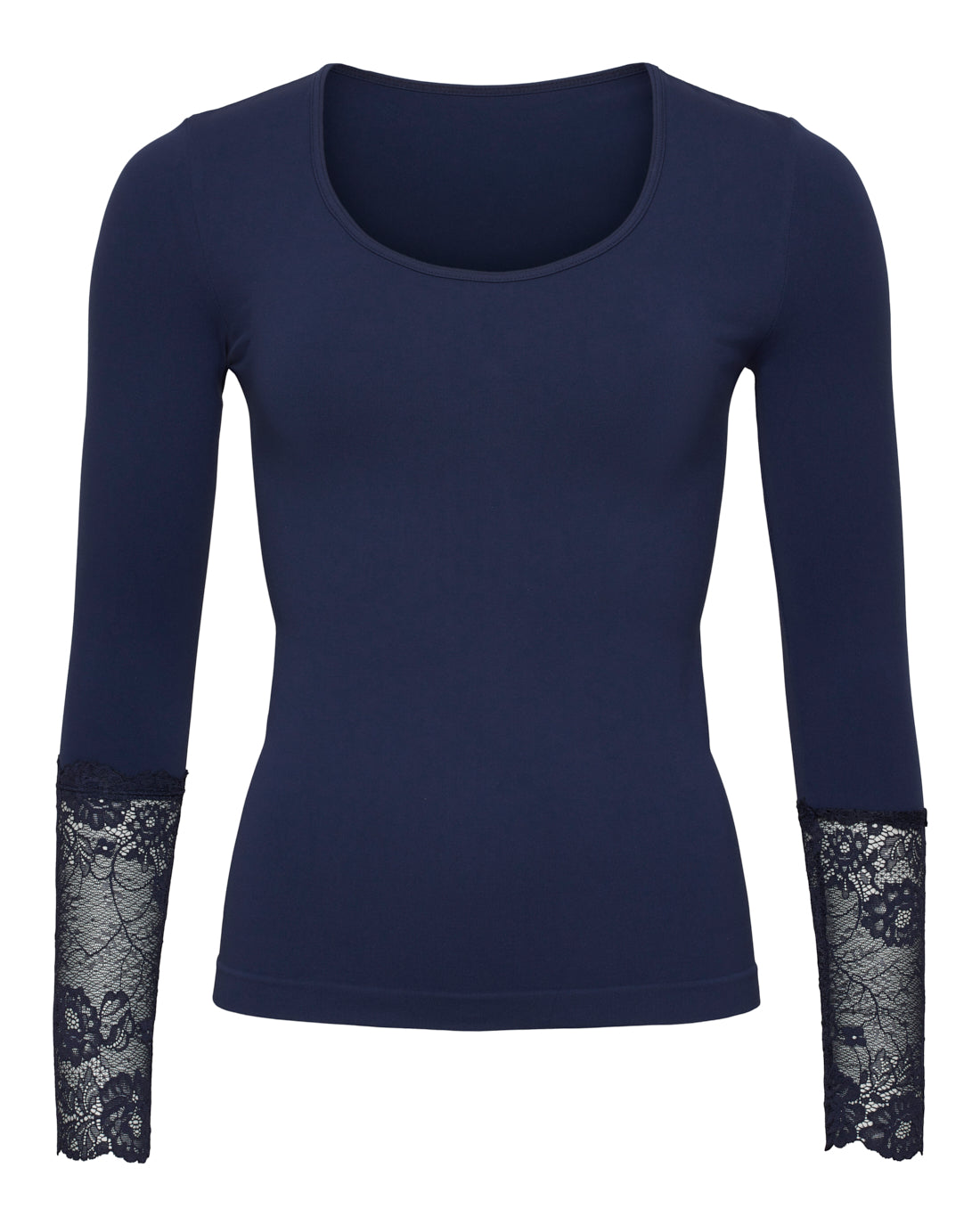 Mary Blouse w.lace LS
