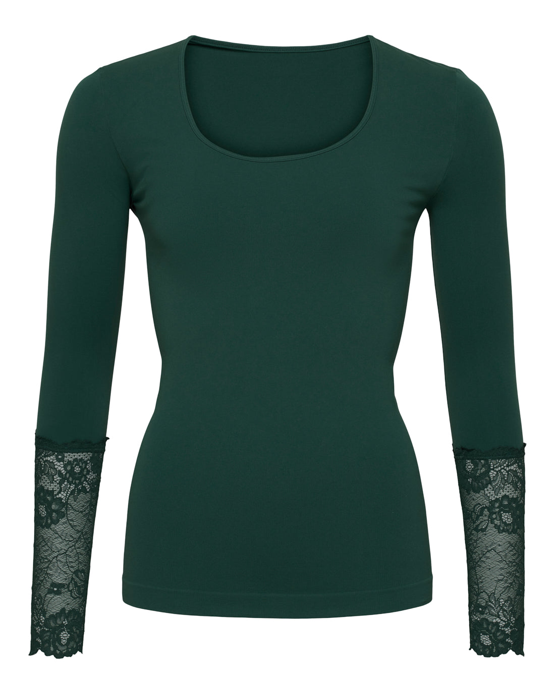Mary Blouse w.lace LS