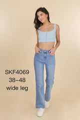 Wide leg jeans