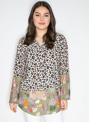 Leopard skjorte med tryk - ITFEB25