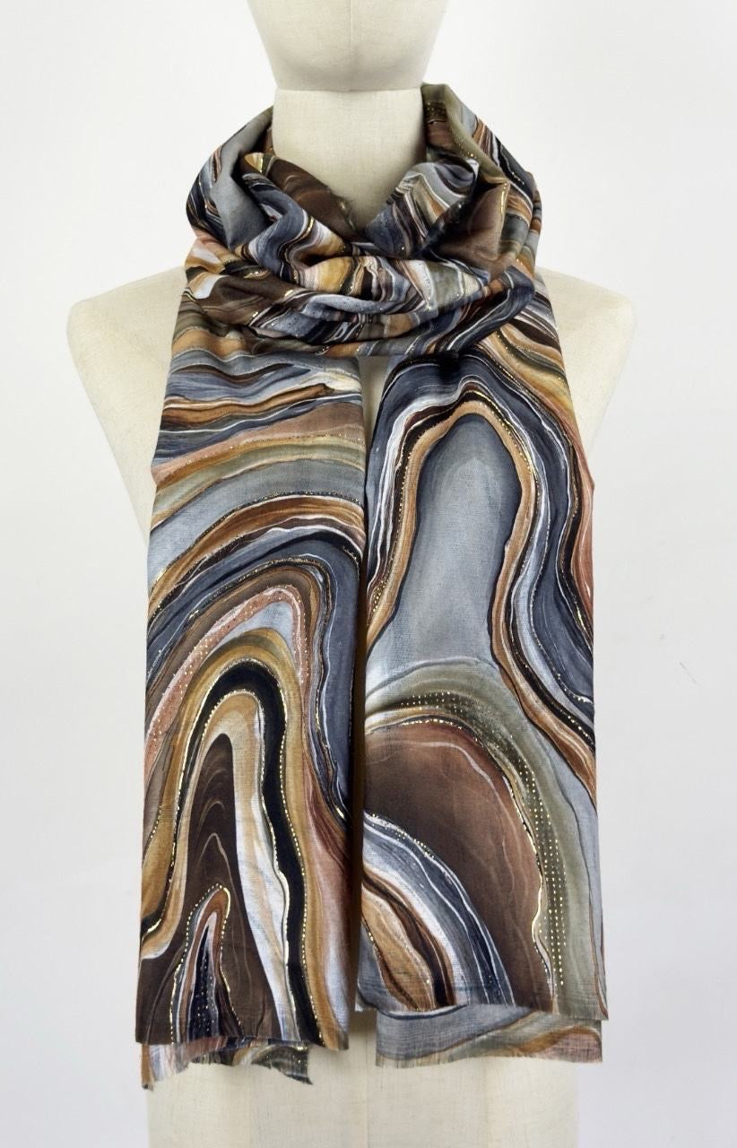 Tørklæde med swirl by Katier