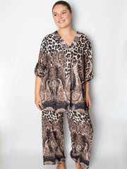 Leopard sæt med print - Ingen returret