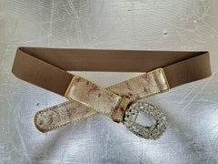 Strækbælte med bling smalt by Krone 1