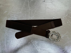 Strækbælte med bling smalt by Krone 1