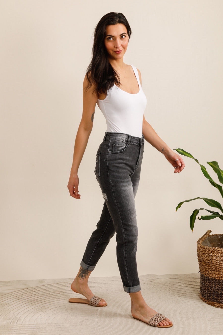 Jeans med rå detaljer by G-Smack