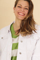 Denimjakke med stræk plus size by G-Smack