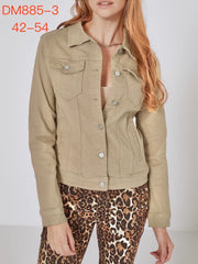 Denimjakke med stræk plus size by G-Smack