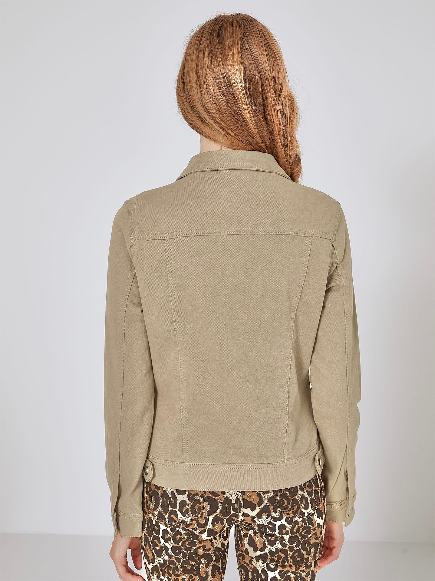 Denimjakke med stræk plus size by G-Smack