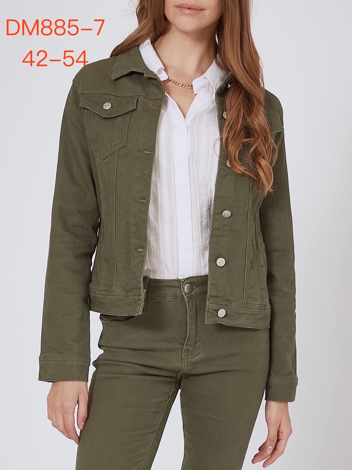 Denimjakke med stræk plus size by G-Smack