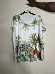 T shirt med jungle by Ohlala