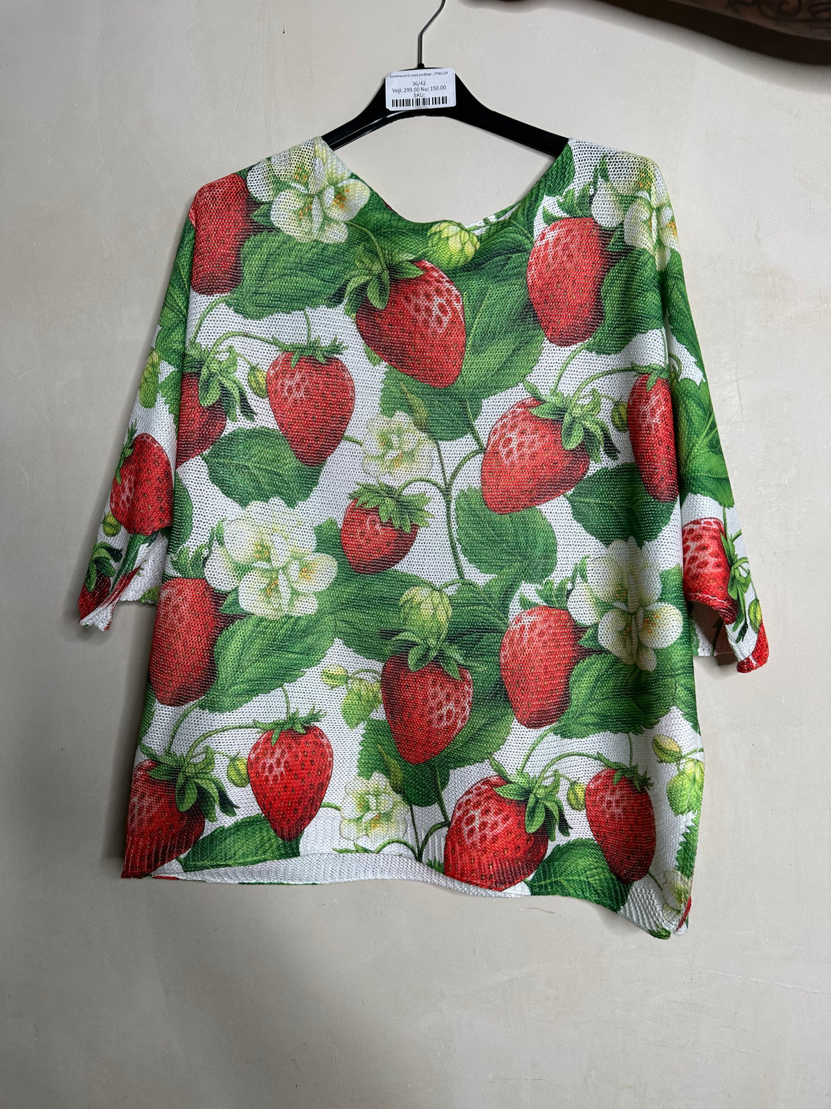 Sommerstrik med jordbær by Ohlala