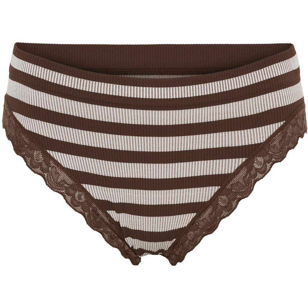 ISA stripe rib panties lace by Tim og Simonsen