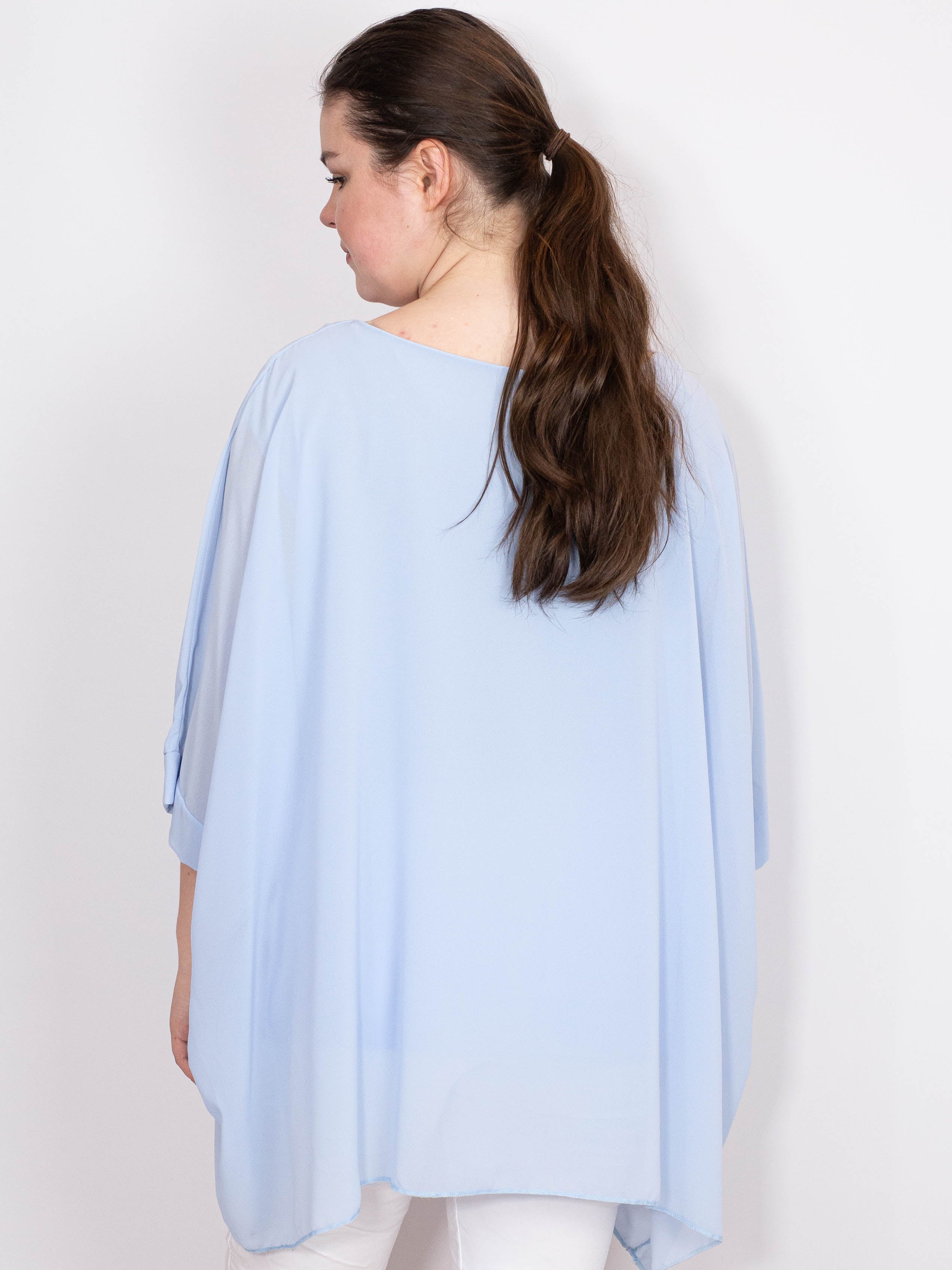 Oversize chiffon bluse - Brystmål 140cm