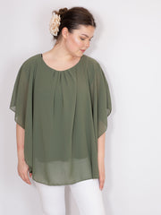 Chiffon overdel - Brystmål 130cm