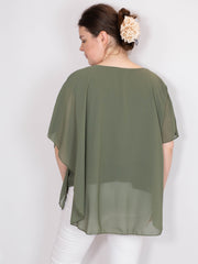Chiffon overdel - Brystmål 130cm