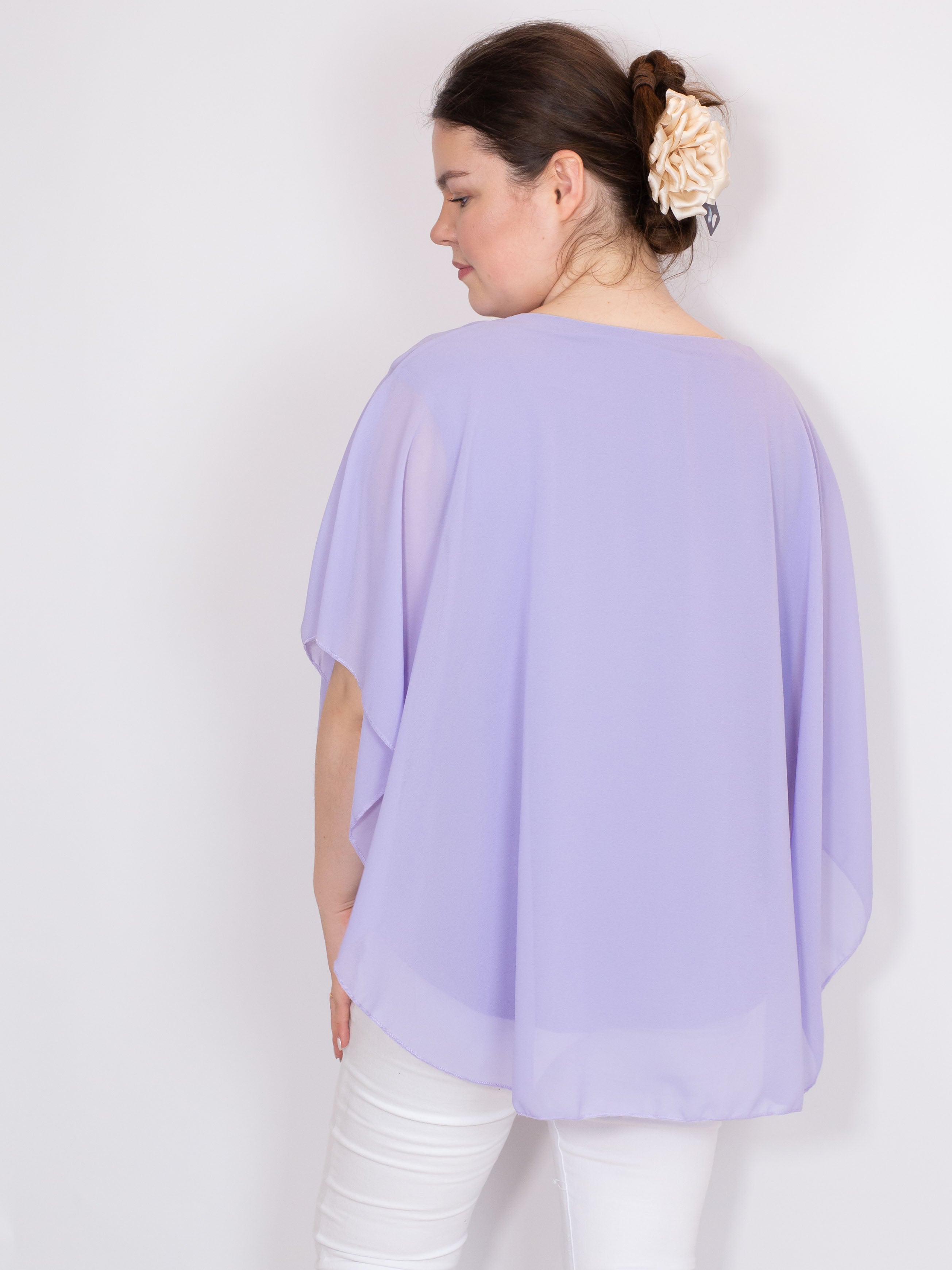 Chiffon overdel - Brystmål 130cm - Ingen returret