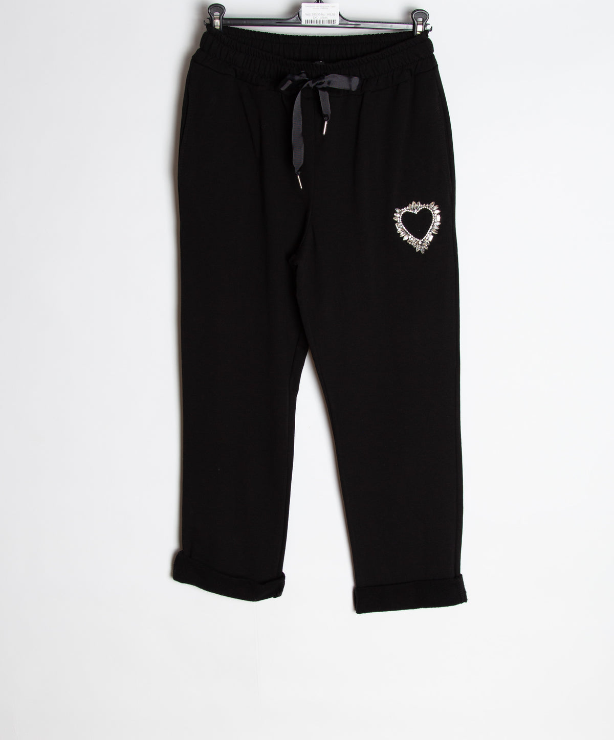 Sweatpants med bling hjerte - Ingen returret - ITNOV24