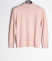Strikbluse med bling og krave