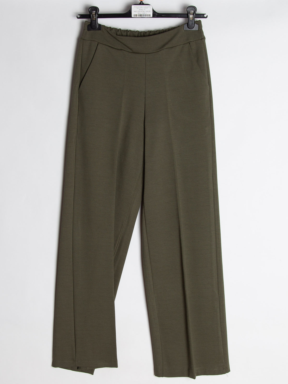 Struktureret jogger m. Pressefold