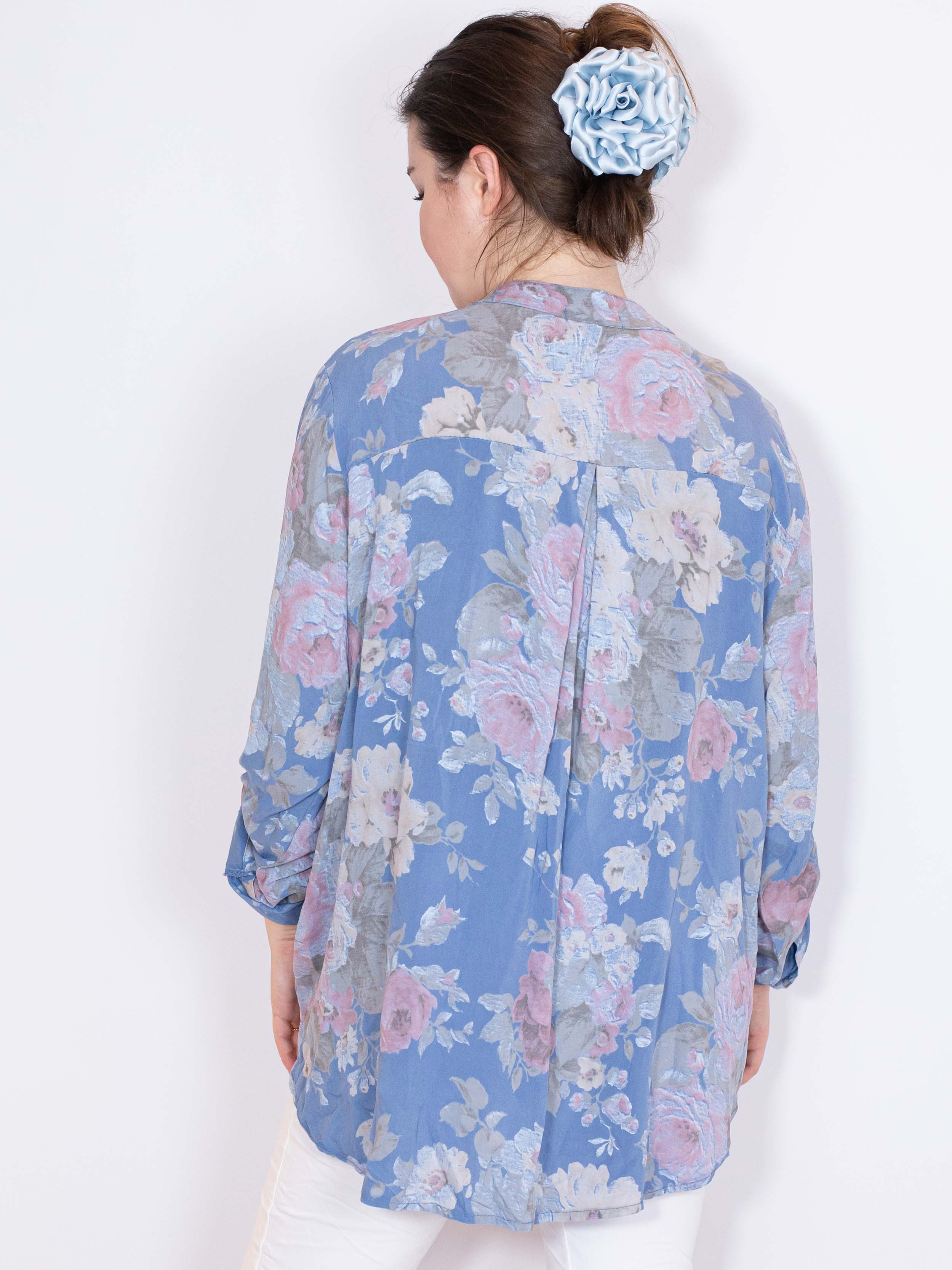 Skjorte med rose print