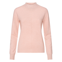 Strikbluse med bling og krave by Krone 1