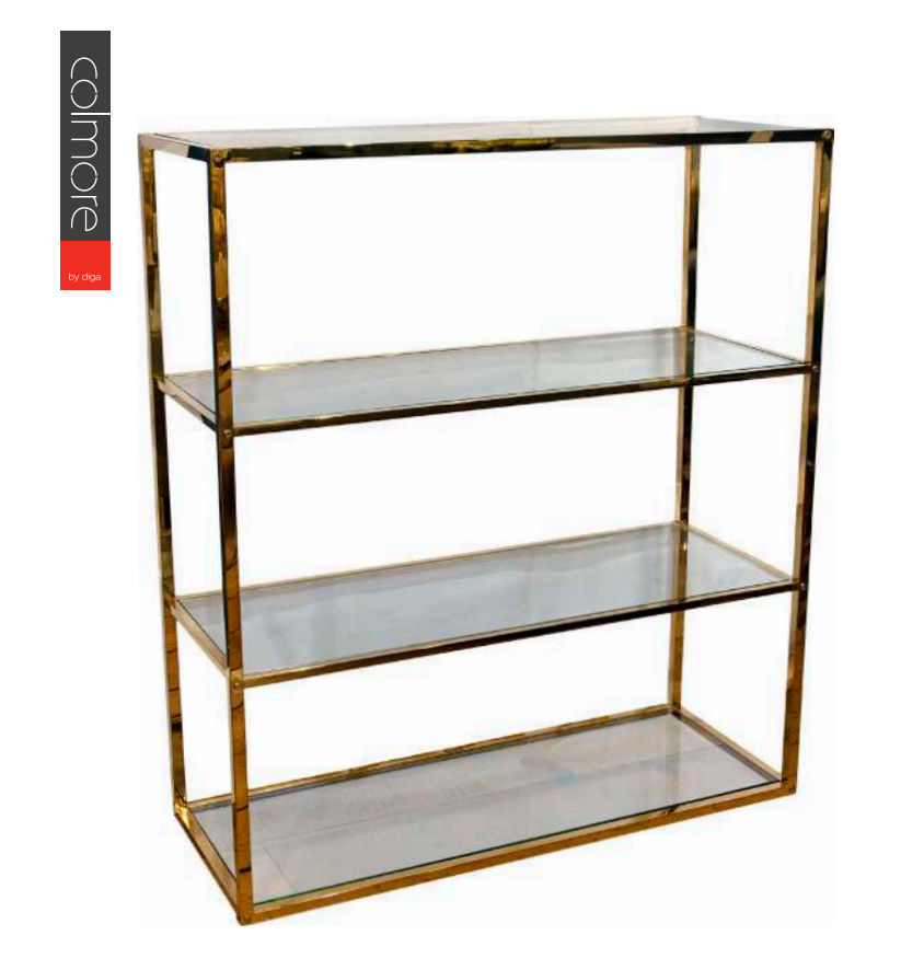 Guld hylde 99x39x120cm