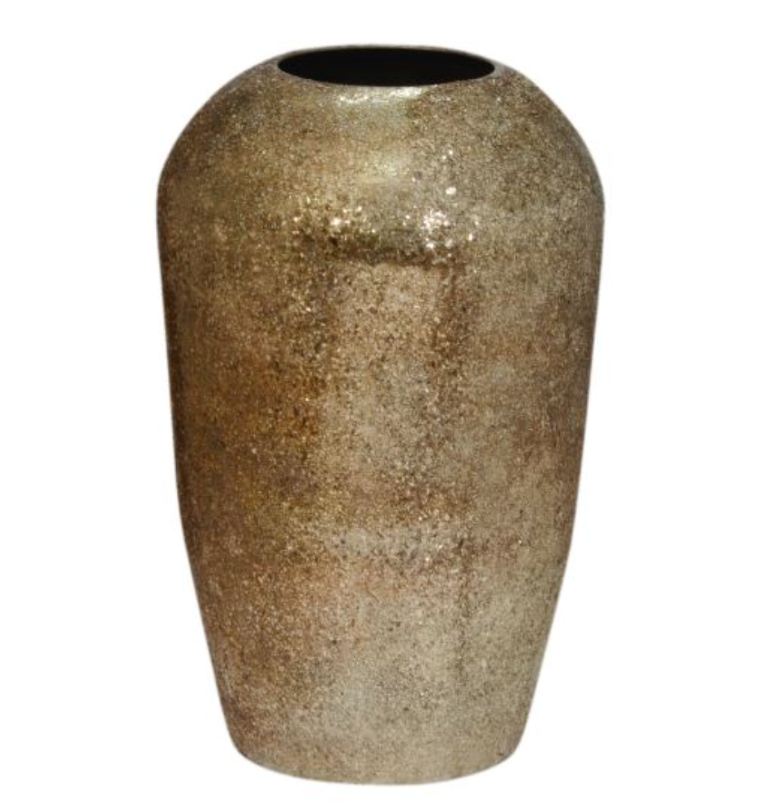 Vase champagneguld mosaik lakeret IR 42x42x68cm