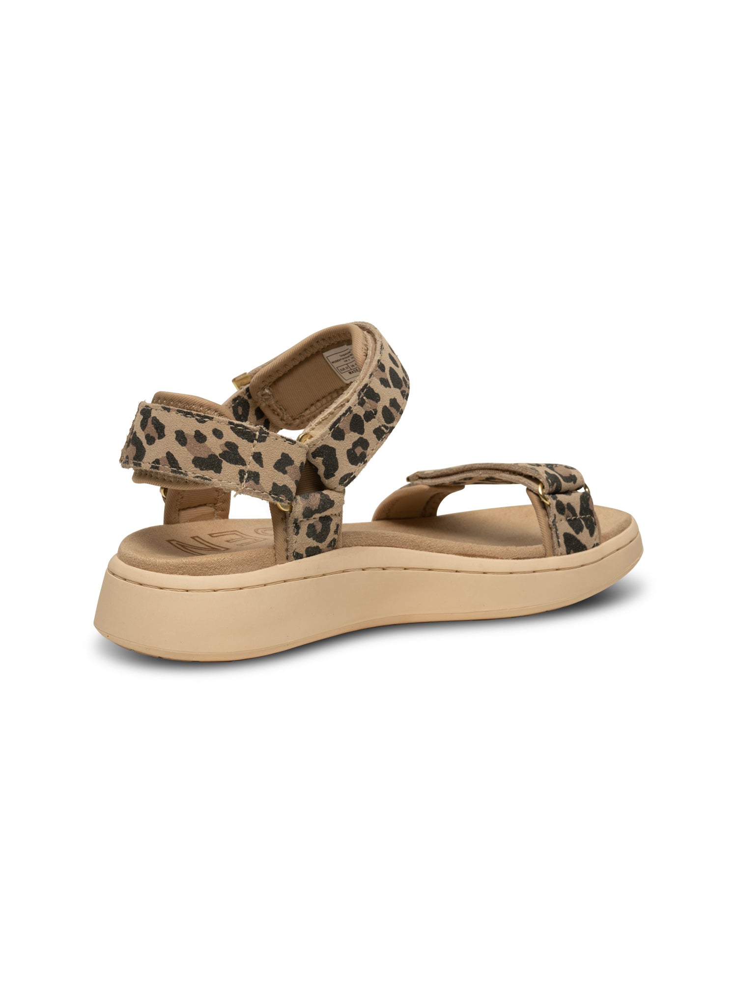 Woden Line Suede Sandal Leopard by Woden