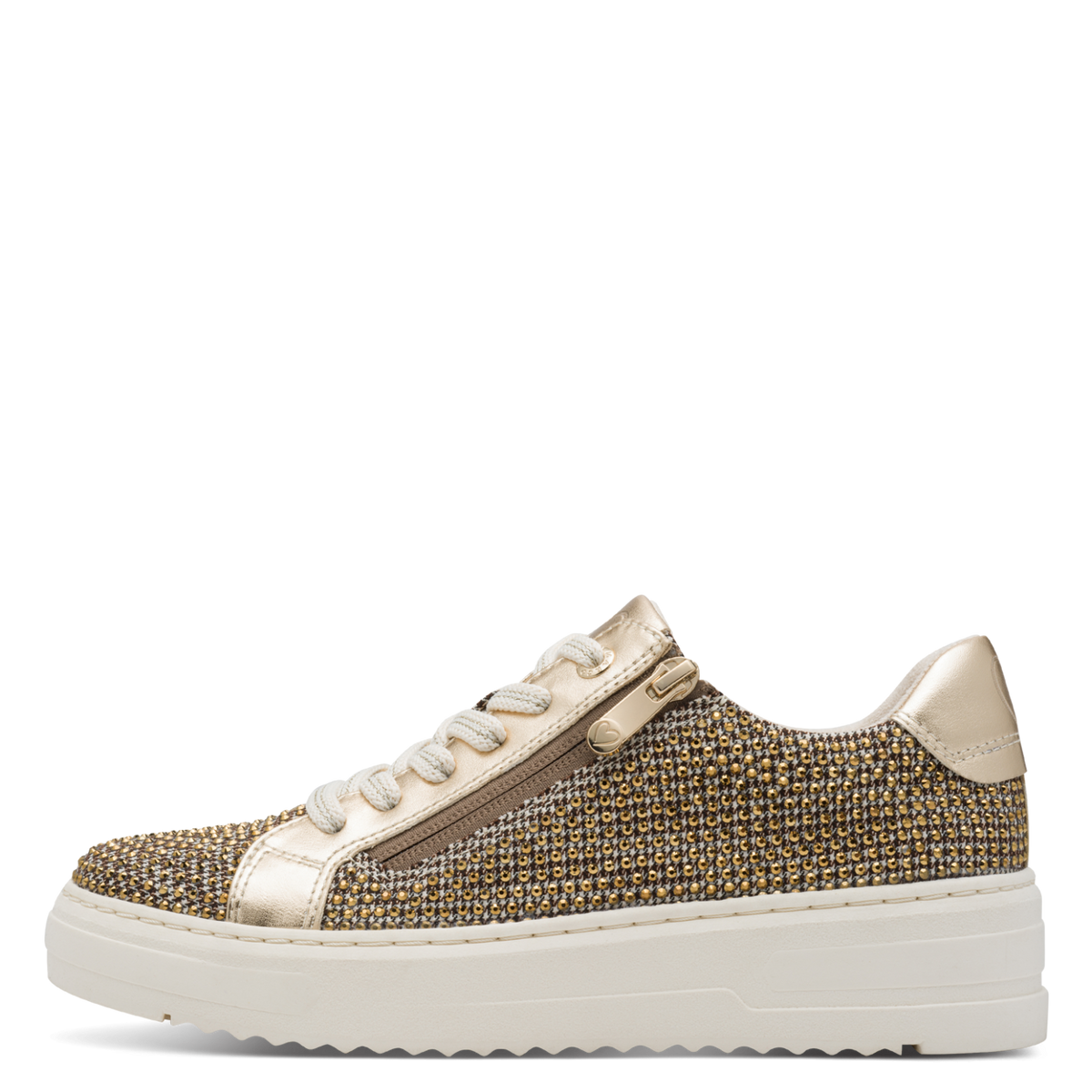 Marco Tozzi Sneakers med bling gold comb