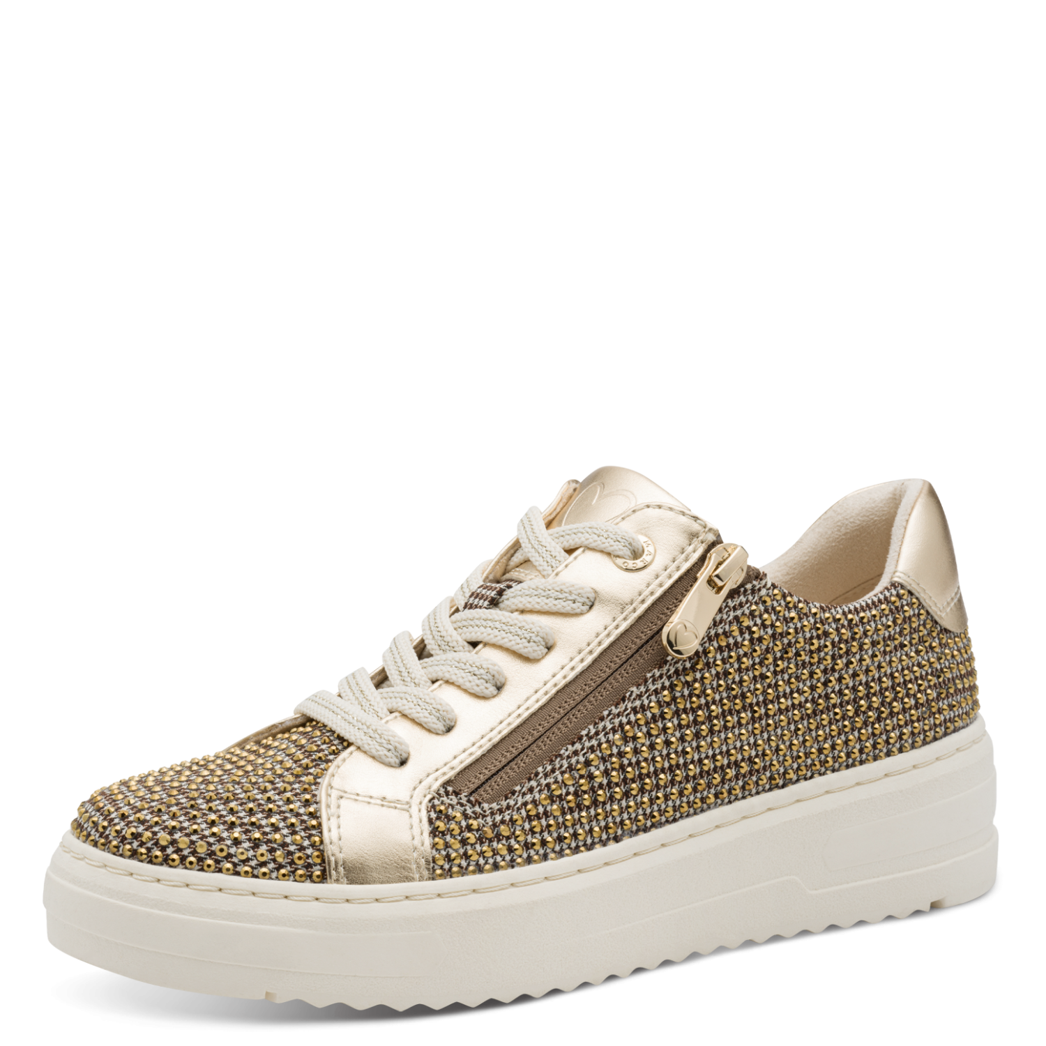 Marco Tozzi Sneakers med bling gold comb