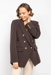 Blazer med guld knapper
