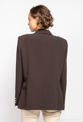 Blazer med guld knapper